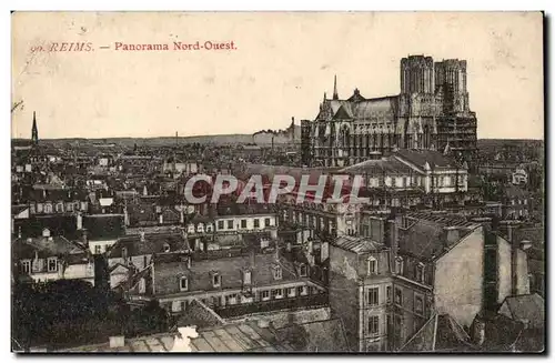 Reims Ansichtskarte AK Panorama Nord Ouest