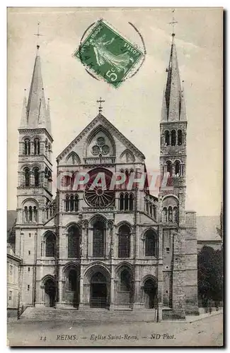 Reims Cartes postales Eglise Saint Remi