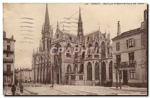 Nancy Cartes postales Basilique Saint Epvre et place des Dames