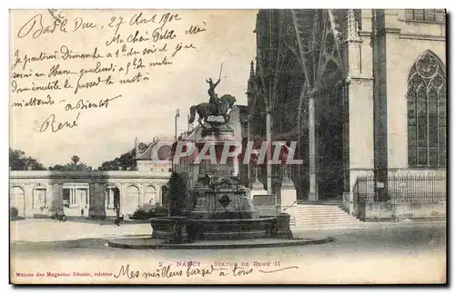 Nancy Cartes postales Statue Rene II