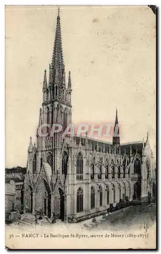 Nancy Cartes postales Basilique Saint Epvre oeuvre de Morey