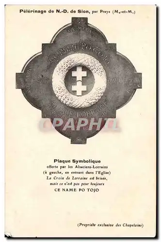 Ansichtskarte AK Pelerinage de ND de Sion par Praye