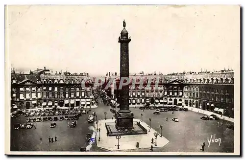 Moderne Karte Paris place et colonne Vendome