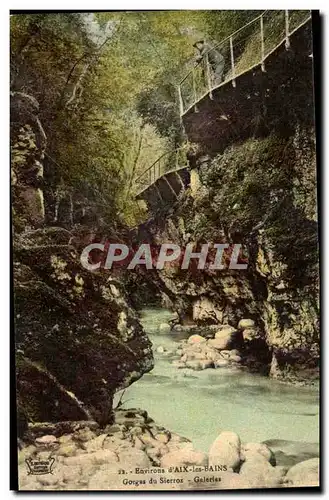 Cartes postales Environs d&#39Aix les Bains Gorges de Sierroz Galeries