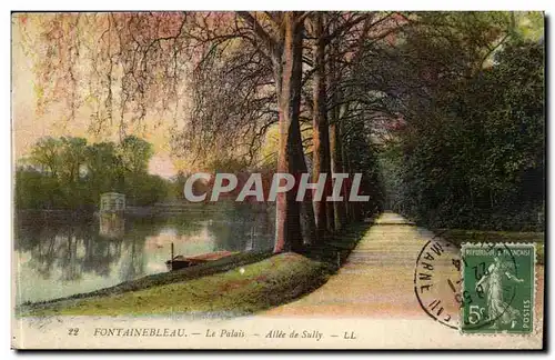 Cartes postales Palais de Fontainebleau Allee de Sully