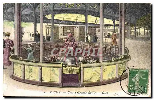 Cartes postales Vichy Source Grande grille