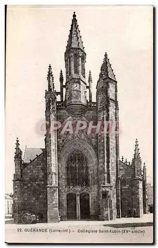 Cartes postales Guerande Collegiale Saint Aubin