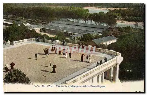 Pau - Vue sur le Prolongement de la Place Royale - Cartes postales