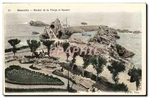 Biarritz - Rocher de la Vierge et Square - Cartes postales