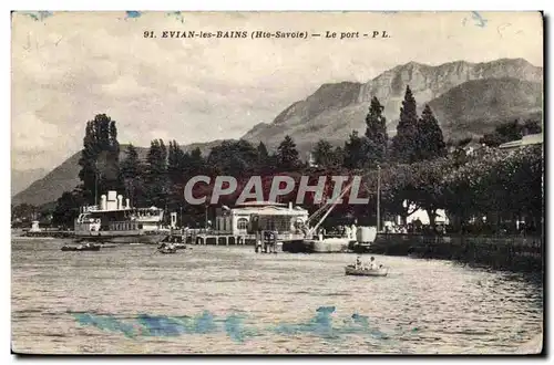 Evian les Bains Cartes postales Le port