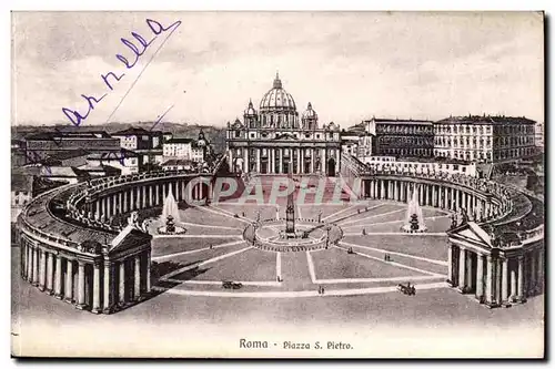 Italie Italia Roma Ansichtskarte AK Piazza S Pietro