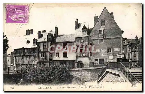 Le Mans - Vieille Maisons Rue du Pilier Rouge - Ansichtskarte AK