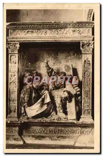 Hattonchatel - L'Eglise Jesus et Veronique Panneau gauche du retable attribue a Ligier Richier -