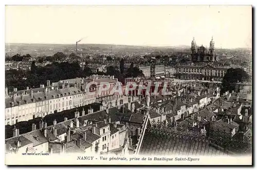 Nancy - Vue Generale prise de la Basilique Saint Epvre - Ansichtskarte AK