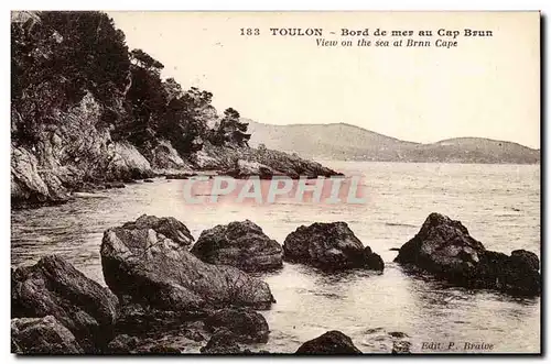 Toulon - Bord de mer au Cap Brun - Ansichtskarte AK