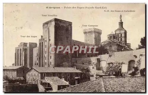 Avignon - Palais des Papes - Facde Nord Est - Cartes postales