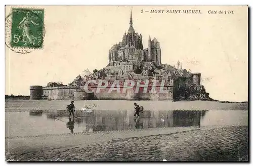 Mont Saint Michel Cartes postales Cote de l'est (pecheurs)