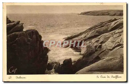 Quiberon Ansichtskarte AK Le trou du Souffleur