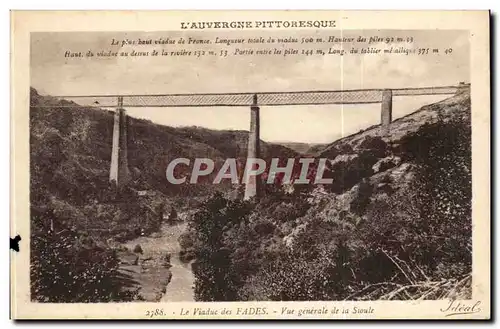 Auvergne Ansichtskarte AK Viaduc des Fades Vue generale de la Sioule