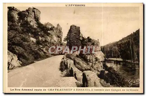 Auvergne Ansichtskarte AK Roc Armand route de Chateauneuf a Ebreuil a l&#39entree des gorges de la Sioule