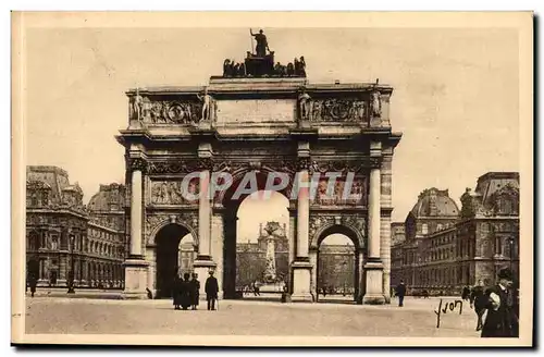 Paris Cartes postales L&#39arc de triomphe du Carroussel