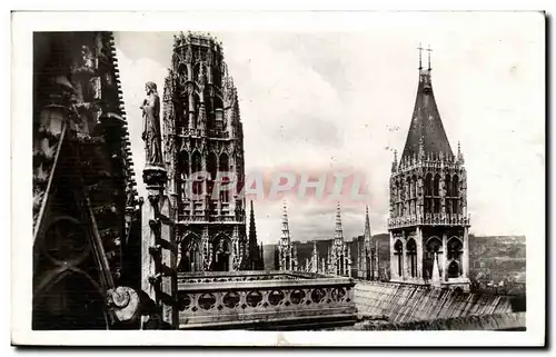 Rouen Cartes postales La tour de Beurre et la tour St Romain