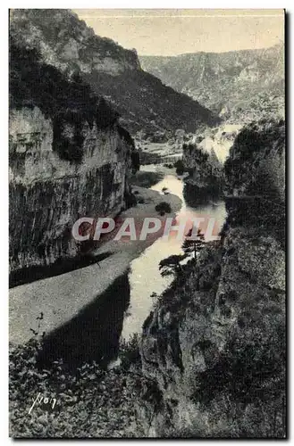 Cartes postales Gorges du Tarn Sortie des DEtroits (Lozere)