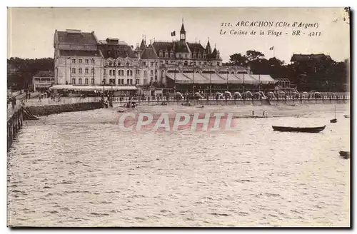 Arcachon Cartes postales Le casino et la plage