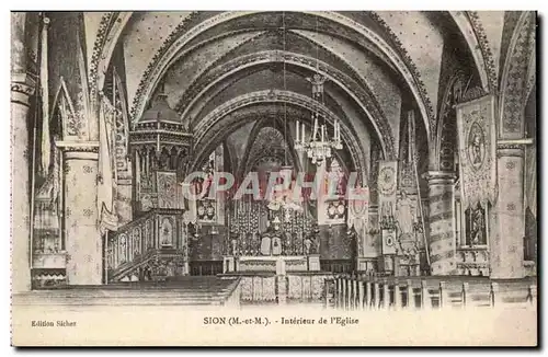 Sion Cartes postales Interieur de l&#39eglise