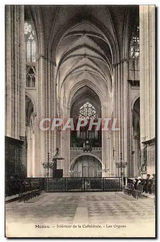 Meaux Cartes postales Interieur de la cathedrale Les orgues