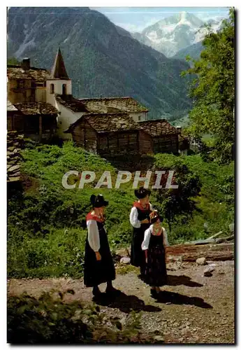 Suisse Cartes postales moderne Costumes d&#39Herens Pigne d&#39Arolla