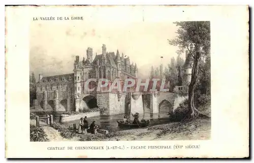 VAllee de la Loire Chateau de Chenonceaux Cartes postales Facade principale (16eme)