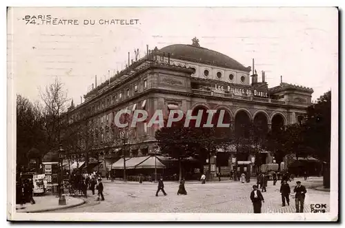 Paris Cartes postales Theatre du Chatelet (les pilules du diable)