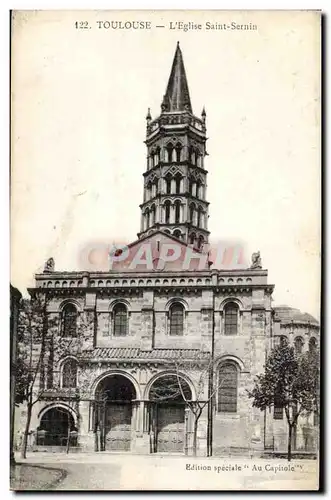 Toulouse Cartes postales Eglise Saint SErnin