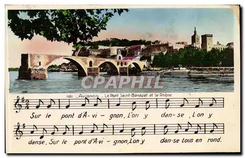 Avignon Ansichtskarte AK Le pont Saint Benezet et le Rhone