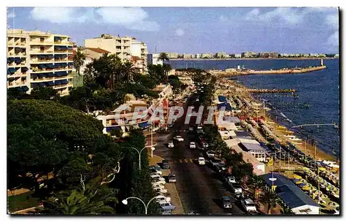 Cannes Ansichtskarte AK La plage du Midi le boulevard J Hibert