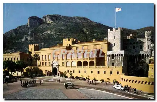 Cartes postales Principaute de Monaco La place et le palais princier