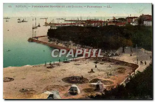 Royan Ansichtskarte AK Promenade Botton et les dunes Panorama