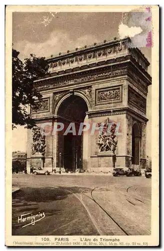 Paris Cartes postales Arc de triomphe