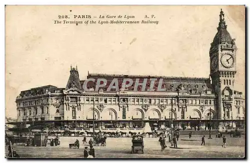 Paris Cartes postales La gare de Lyon