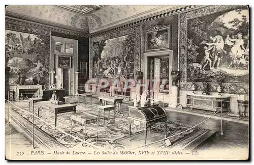 Paris Cartes postales Musee du Louvre Les salles de mobilier 17eme et 18eme