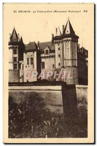 Saumur Ansichtskarte AK Le chateau fort (monument historique)