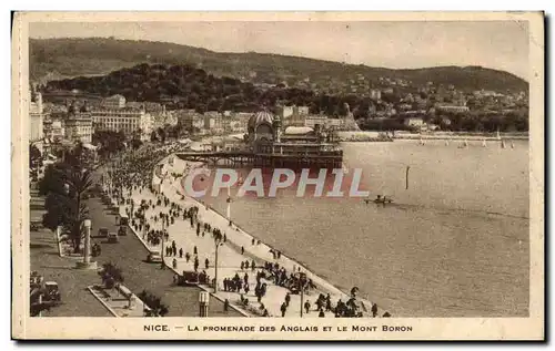 Nice Ansichtskarte AK La promenade des anglais et le Mont Boron