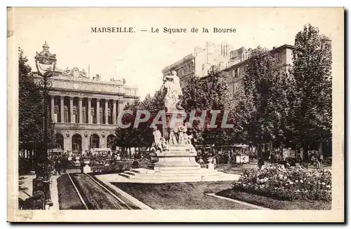 Marseille Cartes postales Le square de la Bourse