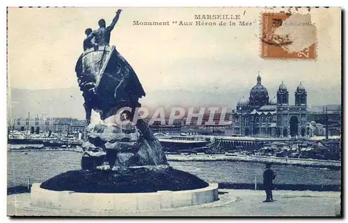 Marseille Ansichtskarte AK Monument Aux heros de la mer