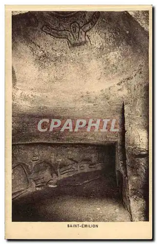 Saint EMilion Cartes postales Les oubliettes dans les catacombes