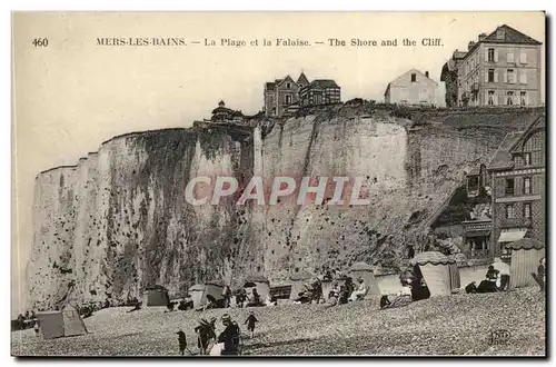 Mers les Bains Cartes postales La plage de la falaise