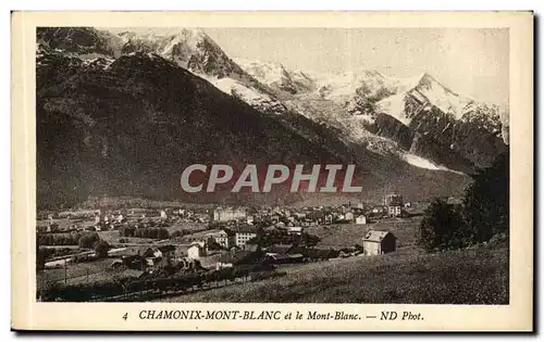 Chamonix Mont Blanc Cartes postales