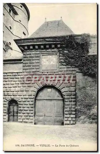 Vizille Cartes postales La porte du chateau DAuphine