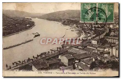 Vienne Cartes postales Panorama d&#39Estressin et vallee du Rhone